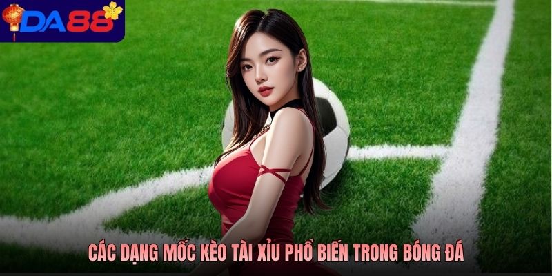 Các dạng mốc kèo tài xỉu phổ biến trong bóng đá