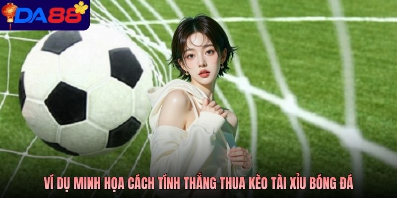Ví dụ minh họa cách tính thắng thua kèo tài xỉu bóng đá